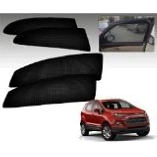 Commander Car Sun Shade with Zipper for Ford Eco-Sport 2017 (Set of 4, Black) 3