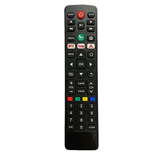 MASE® CH.UN176 Compatible Remote Control with Croma/JVC/Beston/Vise/Akai and Many More Assemble Smart Led TV (Before Order Must Read Description)