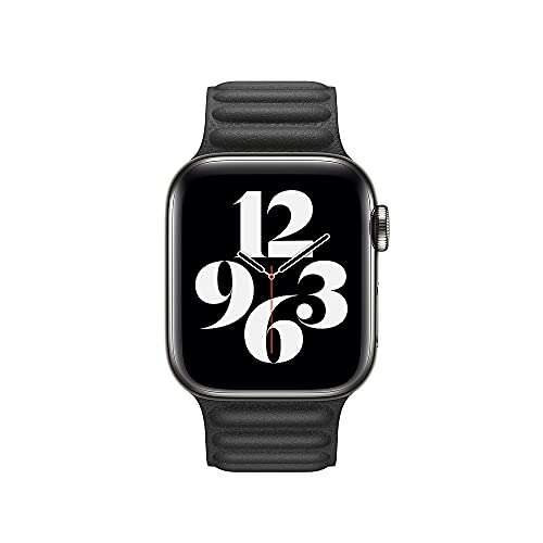 Apple Watch Leather Link (40mm) - Black - Small 3