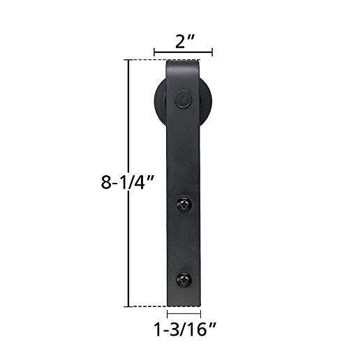 2pcs Sliding Barn Door Hardware Hangers Rollers f 1 3/16-2" Thickness Door Panel - M09 2