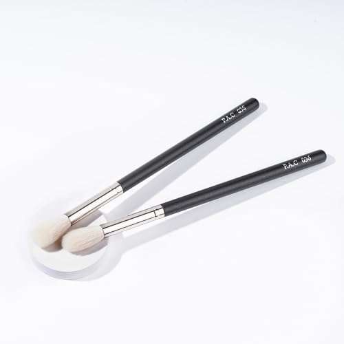 PAC Powder Brush 036 | Synthetic Bristle Makeup Brush | Blending Brush for Setting Powder Formulation | Medium Coverage Application | Black - 1 Brush 4