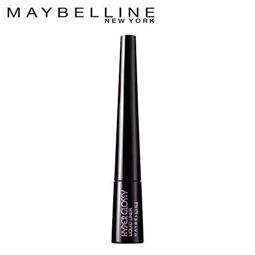 Maybelline Hyper Glossy Liquid Liner, Black, 3g & Maybelline New York Color Sensational Creamy Matte Lipstick, 691 Rich Ruby, 3.9g 3