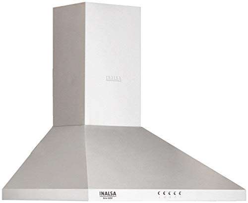 Inalsa 60cm, 950 m³/hr Kitchen Chimney Brio BF with SS Baffle Filter, Push Button Control, (Stainless Steel) 5
