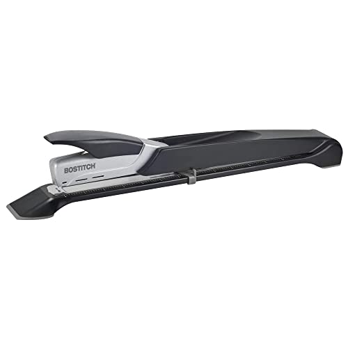 Bostitch/PaperPro Booklet Stapler - One Finger, No Effort, Spring Powered, Long Reach Stapler - Silver (1610) 1
