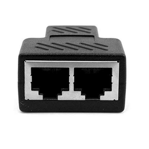 FAMKIT Internet Splitter, RJ45 Splitter As a Ethernet Splitter to Connect Two Devices Access The Network Equivalent to Cat6 Splitter or Cat5 Splitter 1
