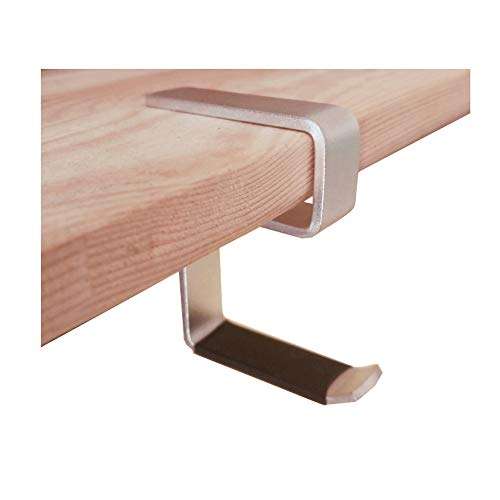 DANXQ Office Computer Desk Aluminum Hook Clamp-On Desk Headphone Holder/Backpack Hook/Provides A Convenient Place to Hang Headset Or Bag (for 2.5CM Board) 1