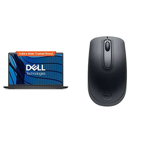 Dell Vostro 3420 Laptop,12th Gen Intel Core i3-1215U & WM118 Wireless Mouse, 2.4 Ghz with USB Nano Receiver, Optical Tracking, 12-Months Battery Life, Ambidextrous, Pc/Mac/Laptop - Black. 1