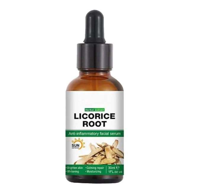 Earthly® Licorice Root Face Formula | Brightening | Dark Spot Remover | Anti-Aging & Glow Booster for All Skin Types | Natural Vegan Wrinkle Reducer | 30ML 1