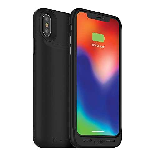 Mophie juice pack wireless - Qi Wireless Charging - Protective Battery Case Made for Apple iPhone X – Black (401002004) 4
