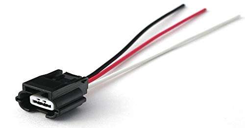 Davitu Cables, Adapters & Sockets - 1/5/10/20/50pcs/lot 3 Pin/Way Crank Position Sensor Harness Connector Plug Housing With Wire Pigtail Fit For Nissan 370Z VQ35 - (Color Name: 100pcs)