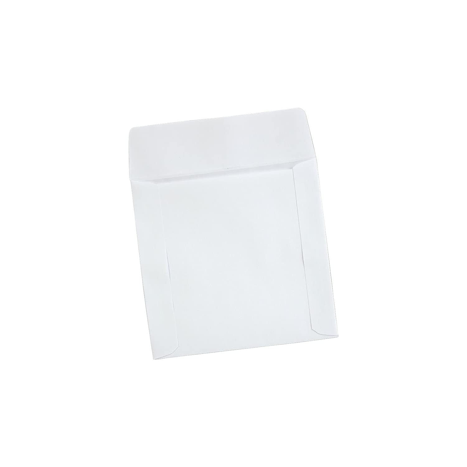 Quality Park 62903 CD/DVD Sleeves, Ungummed, 5-Inch x 5-Inch , White, 100/Box 2