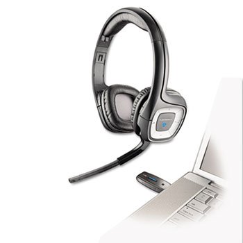 Plantronics - .Audio 995 Usb Wireless Stereo Headset W/Noise Canceling Mic "Product Category: Audio Visual Equipment/Telephone & Cellular Accessories"