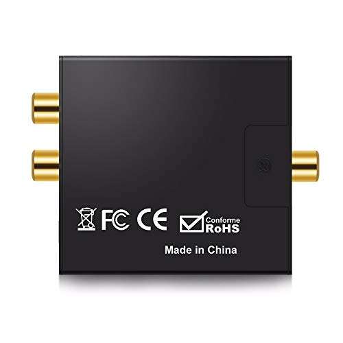 axGear Digital to Analog Audio Converter Optical Coaxial in 3.5mm Aux RCA Out 3