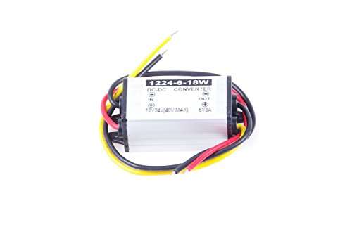 DC-DC 9V 12V 24V 36V to 6V 3A 18W Buck Power Converter Step Down Power Supply Waterproof 2