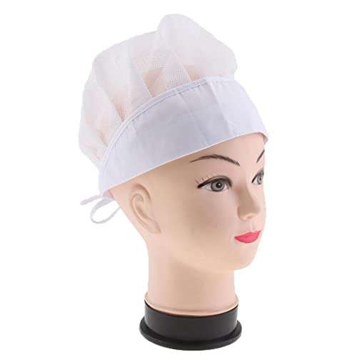 EXPORA Kitchen Chef Working Hat For Male/Female Adult Cooking Cap White Net 2