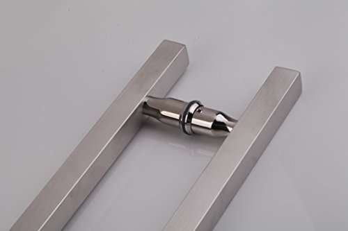 TOGU TG-6015 900mm/36 inches Square/Rectangle H-Shape Back to Back Stainless Steel Push Pull Door Handle for Solid Wood, Timber, Glass and Steel Doors, Full Brushed Stainless Steel Finish 2