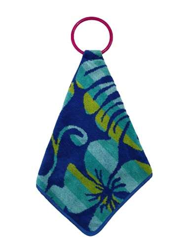 Aesthetic Hanging Towel | Designer Cotton Towel | Washbasin Napkin Hand Towel | Super Absorbent | Double Sided | Suitable for Washbasin & Kitchen Bothroom | Printed Towel Multicolor | Set of 6 6