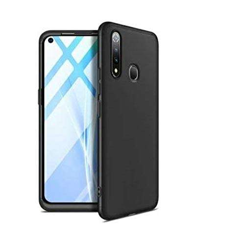 Mobilove Full Body 3 In 1 Slim Double Dip Case 360 Degree Protection Hard Bumper Back Cover For | Vivo Z1 Pro (Gk-Black) - Black 1