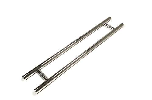 STRONGAR Modern & Contemporary Round Bar / Ladder/ H-Shape Style 1219mm / 48 inches Push-Pull Stainless-Steel Door Handle - Polished Chrome Finish 2