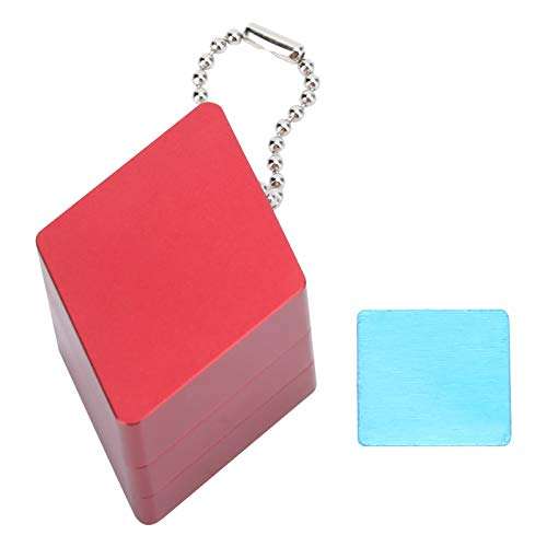 Billiard Accessories Storage Equipment, Trend Color Metal 3x3x3cm Strong Suction Billiard Cues Accessories, for Billiard Snooker(red) 1