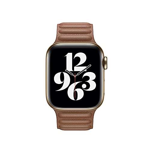 Apple Watch Leather Link (40mm) - Saddle Brown - Small 3