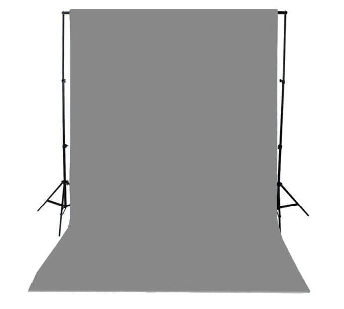 Giftmax Single Holder Umbrella Lighting Kit with Umbrella Studio Light with Backdrop Cloth Screen Photo Background Backdrop Stand Support System (Single Holder Kit + Grey Screen) 4
