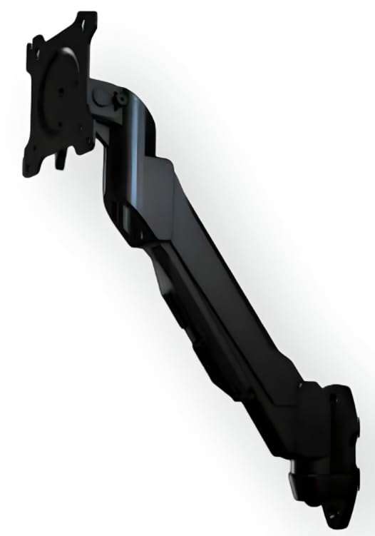 Crimson AV DSA12K Dual-Link Desktop Monitor Arm, Extended Reach, Full Motion, 10-32" Displays, 30 lb Capacity, VESA up to 100x100, Desk Clamp, Bolt-Down, Through-Hole Pole Mount 3