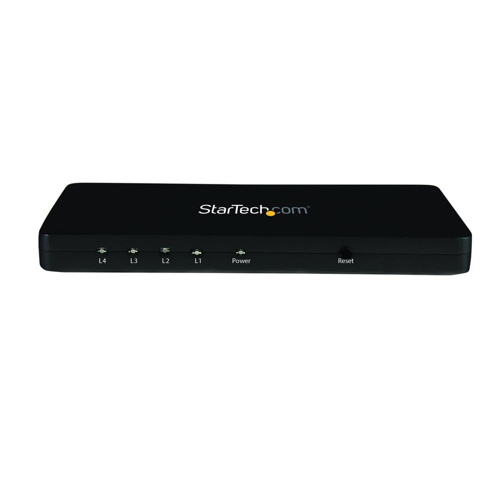 StarTech.com 4K HDMI Splitter - 4k 30Hz - 4 Port - Aluminum - Backward Compatible - HDMI Multi Port - HDMI Hub 1
