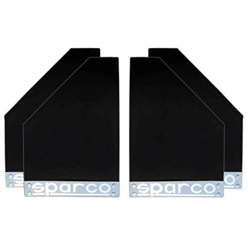 Adroitz Black Sparco Racing Style Rubberized Car Mudflaps for Ritz (Set of 4) 3