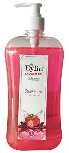 Eylin Herbal Shower Gel Neem/Aloevera Extract & Strawberry Extract (Combo 1 Liter Of Neem/Alovera Extract & 1 Liter Of Strawberry Extract) 3