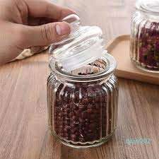 ARUZEN® Glass Jar Container With Silicon Airtight Lid With Leak Proof Glass Storage Container For Jam,Coockie,Masala,Honey,Aachar,Sugar,Bean,Coffee,Cereal Jar Pop Jar 350 ML (12) 4
