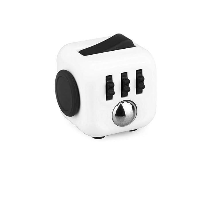 Antsy Labs The Original Fidget Cube, Stress Relief Desk Toy with 6 Sides, Gadget for Focus, Anxiety Relief, Sensory Processing Challenges, Fun Gift for Kids, Teens, and Adults, Pocket-Sized, Dice 4