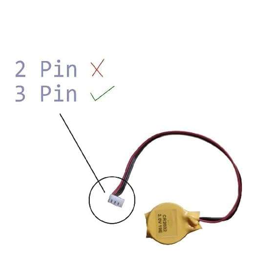 WeFly CR2032 3V PLC BIOS CMOS Notebook Laptop Lithium Mother Board Battery 3 Pin Connector 4