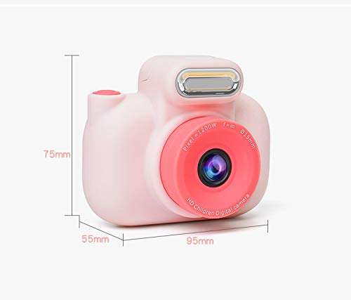 WOGQX Kids Camera Gifts Mini Rechargeable Creative DIY Children HD Digital Selfie Camera for 3-10 Year Old Kids 2.0" LCD Screen with 16GB SD Card,Yellow 3
