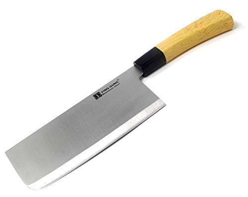 Shunkk® Ying Guns Stainless Steel Butcher Knife, Sharp Blade, Wood Finished Handle (6.5 inches) 2