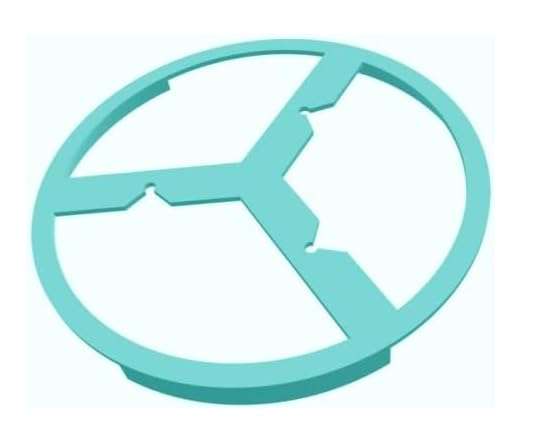 Wick Centering Tool for Candlemaking | 4.0"/17 oz jar (3-Wick) | by Coda Fragrance 3