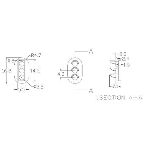 Evemodel 10 Sets Target Faces with LEDs for Railway Signal HO OO TT Scale 3 Aspects JTD18 5