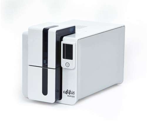 EDIKIO Price Tag Duplex - Card Printing Pack - Durable, Easy-to-Clean, Customizable Price Tag - Color and Monochrome Printing in Multiple formats - Includes Printer, Design Software, Cards and Ribbon 2