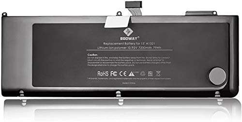 E EGOWAY Replacement Laptop Battery Compatible with MacBook Pro 15 inch A1321 A1286 Mid 2009 and 2010 2