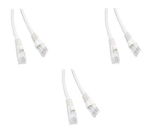 eDragon Cat5e Ethernet Patch Cable with Snagless/Molded Boot (3 Pack), 6"