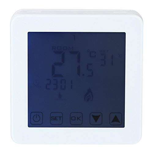 Wall-Mounted Programmable LCD Screen Digital Electric Heating Thermostat Room Temperature Controller Electronic Microscopic Computer Heating 6