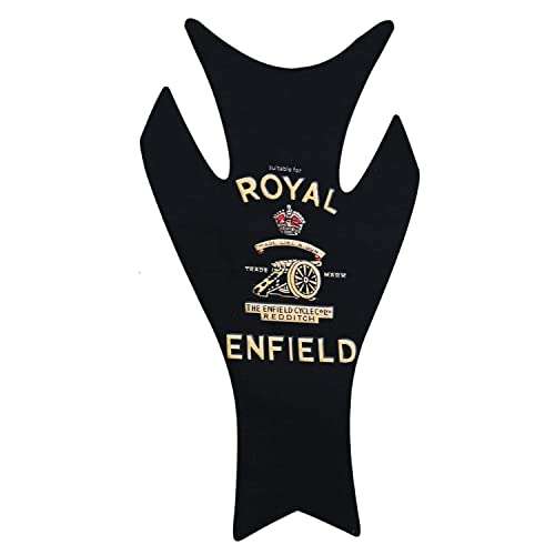AllExtreme EXTP193 Customized Enfield Bullet Fuel/Gas Tank Pad Protector Decal Sticker (Black) 1