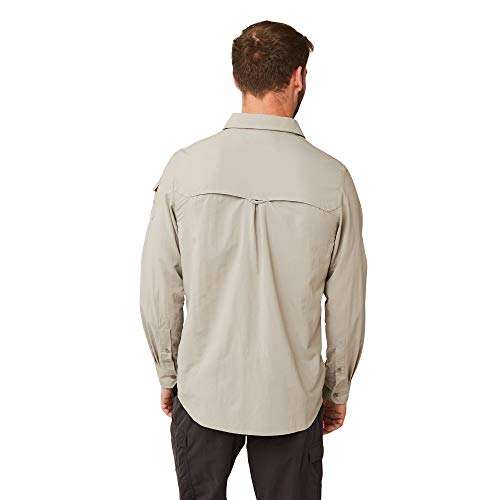 Craghoppers CMS605 Polyester NosiLife Adventure II Long-Sleeved Shirt, Small (Dark Khaki) 4
