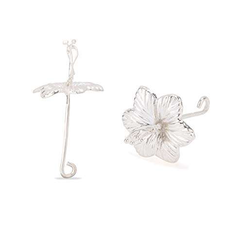 Osasbazaar Pure Silver Artificial Flowers for Puja, Temple at Home, Workplace and Gifting - 97%-99% Pure BIS Hallmarked (Silver, 6 Pieces) 3