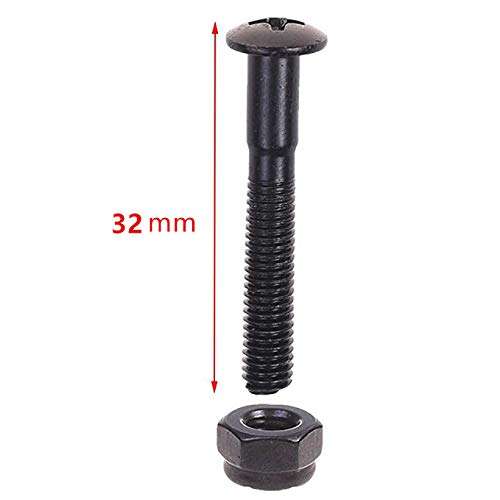 BESIY 16 Pcs Longboard Skateboards Cruiser Hardware Screws Mounting Bolts Set (1.25") 3