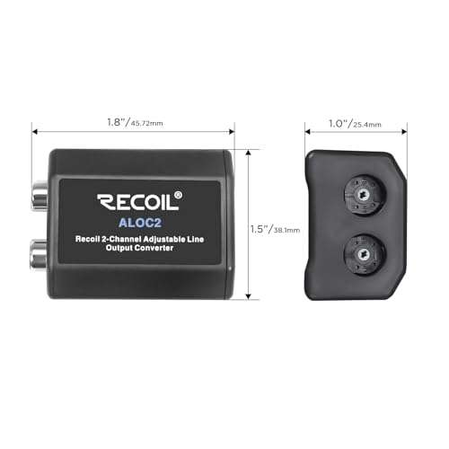 RECOIL ALOC2 2-Channel Speaker Cable to RCA Adjustable Line Output Converter with Remote Turn On 5