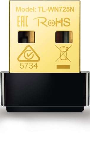 TP-Link USB WiFi Adapter for PC(TL-WN725N), N150 Wireless Network Adapter for Desktop - Nano Size WiFi Dongle for Windows 11/10/7/8/8.1/XP/ Mac OS 10.9-10.15 Linux Kernel 2.6.18-4.4.3, 2.4GHz Only 1