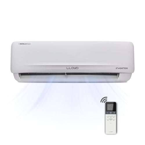 Lloyd 2 Ton 3 Star Inverter Split AC, 2026 New Star Rated (6 in 1 Convertible, Cools Up To 54°C, DG Mode, Ice Clean, Smart 4 Way Swing, Installation Check, White with Silver Deco Strip, GLS24I3GGCSR) 2