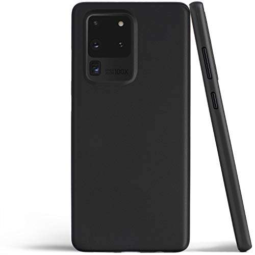 Thin Galaxy S20 Ultra Case, Thinnest Cover Ultra Slim Minimal - for Samsung Galaxy S20 Ultra 5G (2020) - totallee (Solid Black) 1