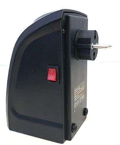 ADRAMA Plastic Electric Heater Fan Wall-Outlet Handy Adjustable Timer Digital Display For Home Office Camper. 4